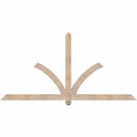 84"W x 42"H x 3 1/2"D x 3 1/2"F, 12/12 Pitch, Redmond Smooth Timber Gable Bracket, Douglas Fir