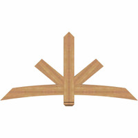 72"W x 36"H x 3 1/2"D x 5 1/2"F, 12/12 Pitch, Alberta Smooth Timber Gable Bracket, Western Red Cedar