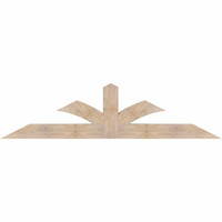 84"W x 21"H x 5 1/2"D x 5 1/2"F, 06/12 Pitch, Richland Smooth Timber Gable Bracket, Douglas Fir