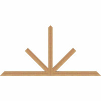 84"W x 42"H x 3 1/2"D x 3 1/2"F, 12/12 Pitch, Saratoga Smooth Timber Gable Bracket, Western Red Cedar