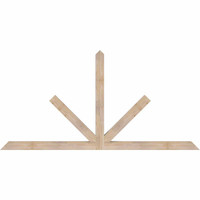84"W x 42"H x 3 1/2"D x 3 1/2"F, 12/12 Pitch, Saratoga Smooth Timber Gable Bracket, Douglas Fir