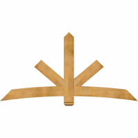 84"W x 42"H x 04"D x 6"F, 12/12 Pitch, Alberta Rough Sawn Timber Gable Bracket, Western Red Cedar