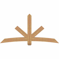 84"W x 42"H x 3 1/2"D x 5 1/2"F, 12/12 Pitch, Alberta Smooth Timber Gable Bracket, Western Red Cedar