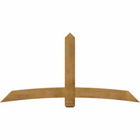 84"W x 42"H x 04"D x 6"F, 12/12 Pitch, Bellingham Rough Sawn Timber Gable Bracket, Western Red Cedar