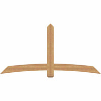 84"W x 42"H x 3 1/2"D x 5 1/2"F, 12/12 Pitch, Bellingham Smooth Timber Gable Bracket, Western Red Cedar