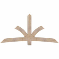 84"W x 42"H x 3 1/2"D x 5 1/2"F, 12/12 Pitch, Davenport Smooth Timber Gable Bracket, Douglas Fir