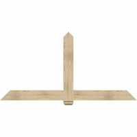 84"W x 42"H x 04"D x 6"F, 12/12 Pitch, Eugene Rough Sawn Timber Gable Bracket, Douglas Fir