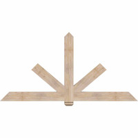84"W x 42"H x 3 1/2"D x 5 1/2"F, 12/12 Pitch, Kennewick Smooth Timber Gable Bracket, Douglas Fir