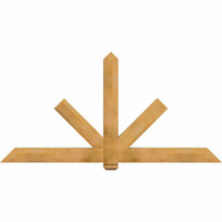 84"W x 42"H x 3 1/2"D x 5 1/2"F, 12/12 Pitch, Kennewick Smooth Timber Gable Bracket, Western Red Cedar