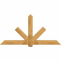 84"W x 42"H x 04"D x 6"F, 12/12 Pitch, Kennewick Rough Sawn Timber Gable Bracket, Western Red Cedar