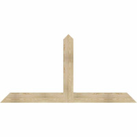 84"W x 42"H x 04"D x 6"F, 12/12 Pitch, Portland Rough Sawn Timber Gable Bracket, Douglas Fir