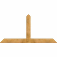 84"W x 42"H x 04"D x 6"F, 12/12 Pitch, Portland Rough Sawn Timber Gable Bracket, Western Red Cedar
