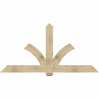 84"W x 42"H x 04"D x 6"F, 12/12 Pitch, Redmond Rough Sawn Timber Gable Bracket, Douglas Fir