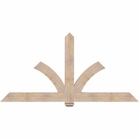 84"W x 42"H x 3 1/2"D x 5 1/2"F, 12/12 Pitch, Redmond Smooth Timber Gable Bracket, Douglas Fir