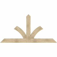 84"W x 42"H x 04"D x 6"F, 12/12 Pitch, Richland Rough Sawn Timber Gable Bracket, Douglas Fir