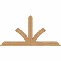 84"W x 42"H x 3 1/2"D x 5 1/2"F, 12/12 Pitch, Richland Smooth Timber Gable Bracket, Western Red Cedar