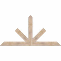 84"W x 42"H x 3 1/2"D x 5 1/2"F, 12/12 Pitch, Saratoga Smooth Timber Gable Bracket, Douglas Fir