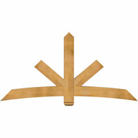 84"W x 42"H x 06"D x 6"F, 12/12 Pitch, Alberta Rough Sawn Timber Gable Bracket, Western Red Cedar