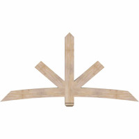 84"W x 42"H x 5 1/2"D x 5 1/2"F, 12/12 Pitch, Alberta Smooth Timber Gable Bracket, Douglas Fir