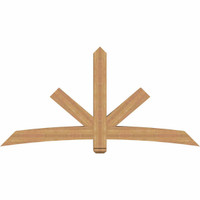 84"W x 42"H x 5 1/2"D x 5 1/2"F, 12/12 Pitch, Alberta Smooth Timber Gable Bracket, Western Red Cedar