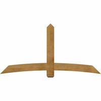 84"W x 42"H x 06"D x 6"F, 12/12 Pitch, Bellingham Rough Sawn Timber Gable Bracket, Western Red Cedar