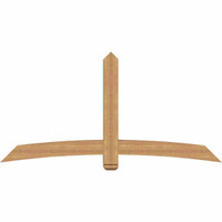 84"W x 42"H x 5 1/2"D x 5 1/2"F, 12/12 Pitch, Bellingham Smooth Timber Gable Bracket, Western Red Cedar
