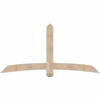 84"W x 42"H x 5 1/2"D x 5 1/2"F, 12/12 Pitch, Bellingham Smooth Timber Gable Bracket, Douglas Fir