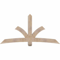 84"W x 42"H x 5 1/2"D x 5 1/2"F, 12/12 Pitch, Davenport Smooth Timber Gable Bracket, Douglas Fir