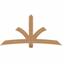 84"W x 42"H x 5 1/2"D x 5 1/2"F, 12/12 Pitch, Davenport Smooth Timber Gable Bracket, Western Red Cedar