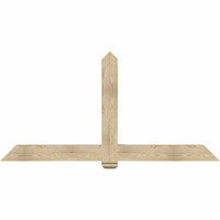 84"W x 42"H x 06"D x 6"F, 12/12 Pitch, Eugene Rough Sawn Timber Gable Bracket, Douglas Fir