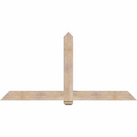 84"W x 42"H x 5 1/2"D x 5 1/2"F, 12/12 Pitch, Eugene Smooth Timber Gable Bracket, Douglas Fir