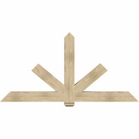 84"W x 42"H x 06"D x 6"F, 12/12 Pitch, Kennewick Rough Sawn Timber Gable Bracket, Douglas Fir