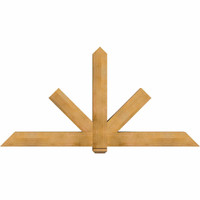 84"W x 42"H x 06"D x 6"F, 12/12 Pitch, Kennewick Rough Sawn Timber Gable Bracket, Western Red Cedar