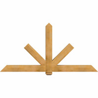 84"W x 42"H x 5 1/2"D x 5 1/2"F, 12/12 Pitch, Kennewick Smooth Timber Gable Bracket, Western Red Cedar