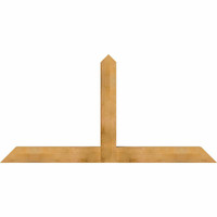 84"W x 42"H x 06"D x 6"F, 12/12 Pitch, Portland Rough Sawn Timber Gable Bracket, Western Red Cedar
