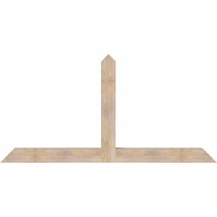 84"W x 42"H x 5 1/2"D x 5 1/2"F, 12/12 Pitch, Portland Smooth Timber Gable Bracket, Douglas Fir