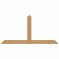 84"W x 42"H x 5 1/2"D x 5 1/2"F, 12/12 Pitch, Portland Smooth Timber Gable Bracket, Western Red Cedar