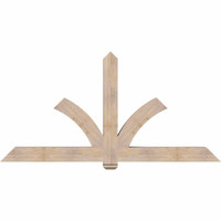 84"W x 42"H x 5 1/2"D x 5 1/2"F, 12/12 Pitch, Redmond Smooth Timber Gable Bracket, Douglas Fir