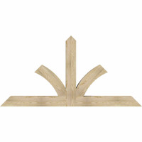 84"W x 42"H x 06"D x 6"F, 12/12 Pitch, Richland Rough Sawn Timber Gable Bracket, Douglas Fir