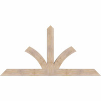 84"W x 42"H x 5 1/2"D x 5 1/2"F, 12/12 Pitch, Richland Smooth Timber Gable Bracket, Douglas Fir