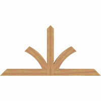 84"W x 42"H x 5 1/2"D x 5 1/2"F, 12/12 Pitch, Richland Smooth Timber Gable Bracket, Western Red Cedar