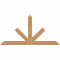 84"W x 42"H x 5 1/2"D x 5 1/2"F, 12/12 Pitch, Saratoga Smooth Timber Gable Bracket, Western Red Cedar