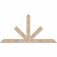 84"W x 42"H x 5 1/2"D x 5 1/2"F, 12/12 Pitch, Saratoga Smooth Timber Gable Bracket, Douglas Fir