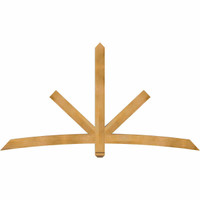 84"W x 45"H x 04"D x 4"F, 13/12 Pitch, Alberta Rough Sawn Timber Gable Bracket, Western Red Cedar