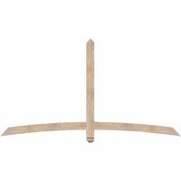 84"W x 45"H x 3 1/2"D x 3 1/2"F, 13/12 Pitch, Bellingham Smooth Timber Gable Bracket, Douglas Fir