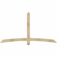 84"W x 45"H x 04"D x 4"F, 13/12 Pitch, Bellingham Rough Sawn Timber Gable Bracket, Douglas Fir