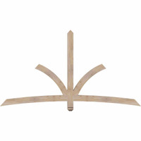 84"W x 45"H x 3 1/2"D x 3 1/2"F, 13/12 Pitch, Davenport Smooth Timber Gable Bracket, Douglas Fir