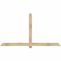 84"W x 45"H x 04"D x 4"F, 13/12 Pitch, Eugene Rough Sawn Timber Gable Bracket, Douglas Fir