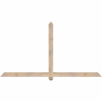84"W x 45"H x 3 1/2"D x 3 1/2"F, 13/12 Pitch, Eugene Smooth Timber Gable Bracket, Douglas Fir