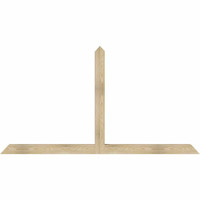 84"W x 45"H x 04"D x 4"F, 13/12 Pitch, Portland Rough Sawn Timber Gable Bracket, Douglas Fir